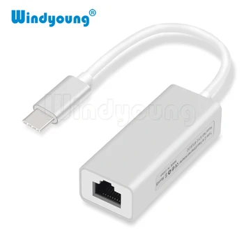 Адаптер локальной сети Type-C/RJ45 Адаптер USB C/Ethernet Сетевая карта USB Type-C 10/100 Мбит/с USB C в Ethernet для MacBook Chromebook