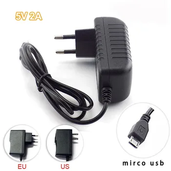  Адаптер питания камеры Micro USB Преобразователь переменного тока в постоянный ток 5 В 2 А 2000 мА Выход для видеонаблюдения Iuput 100-240 В США / ЕС Штекер L19