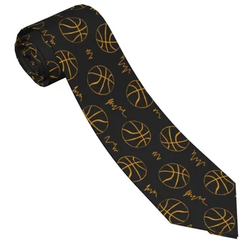 Баскетбольные мячи на темных галстуках унисекс полиэстер 8 см галстук на шею для мужчин узкий узкий повседневный носитель свадебный офис