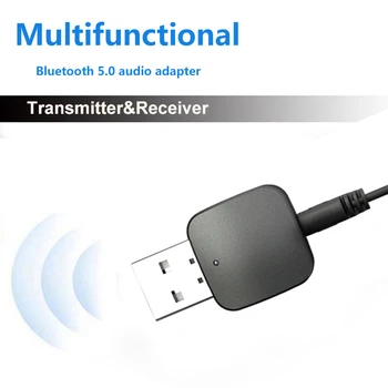 Беспроводной передатчик Стерео Адаптер 3,5 мм USB Bluetooth Совместимый 5.0 Аудио Ресивер Для Смартфона Планшет ПК Наушники KN324