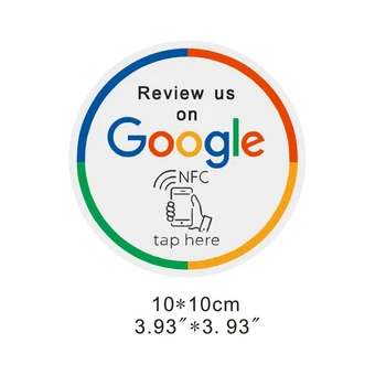  Большой размер NFC Наклейка Google Review NFC Увеличьте диаметр отзывов 100 мм