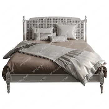 Вилла с двуспальной кроватью из ротанга Simple Princess Bed