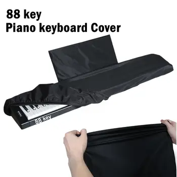 Водонепроницаемый регулируемый 88 клавиш Чехол для клавиатуры фортепиано Пылезащитный чехол Сумка для хранения с нотами Пылезащитный чехол для клавиатуры 88