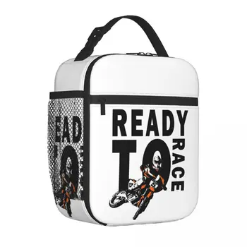  Готов к гонке Термоизолированные сумки для ланча Школьный мотокросс Мотоцикл Битум Велосипед Портативный контейнер Термоохладитель Коробка для еды