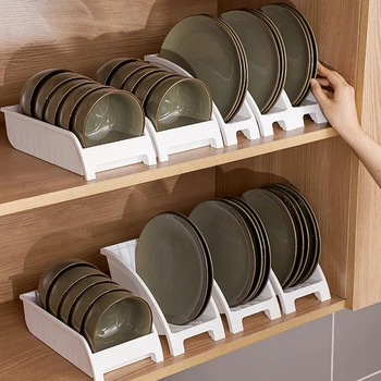  Держатели тарелок для сушки посуды Органайзер Вертикальные стойки для сушки посуды Органайзер Пластина для столешницы Слот для карт Кухонные инструменты