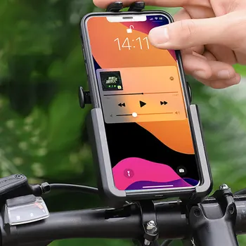  Держатель для велосипедного телефона, крепление для телефона на мотоцикле, универсальный вращающийся выдвижной смартфон GPS на 360 градусов