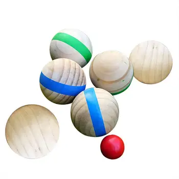 Детская игрушка 7 см Деревянный мяч-головоломка Повседневный Веселье На открытом воздухе Рекреационные виды спорта Травяной мяч Французский петанк для семейного сбора Веселая игра