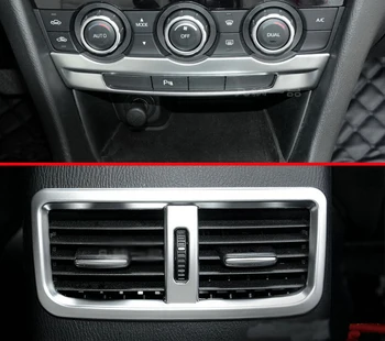 Для Mazda 6 M6 Atenza 2014-2016 ABS Pearl Chrome Интерьер Задний кондиционер Вентиляционный выход Крышка Отделка Автомобильные аксессуары Наклейки