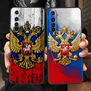 Для Realme 10 9 8 5G 7 6 GT2 Pro Plus Чехол для телефона 9i 8i C21 C11 C25 C35 GT Neo 2 3 3T Обложка Россия Российские флаги Эмблема Coque