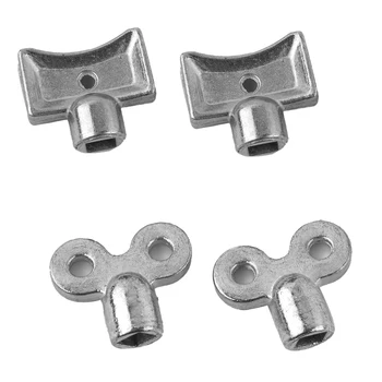  Для стандартных клапанов отопления Ключ для выпускного клапана Ключ 5×5 мм Небьющийся материал Серебро Качество гарантировано Высокое качество
