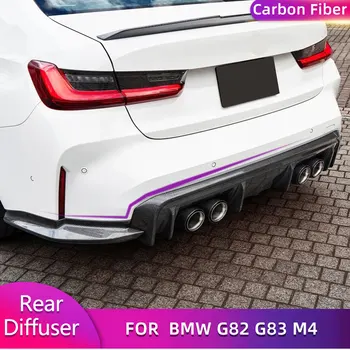 Карбоновый автомобильный задний бампер диффузор губа спойлер фартук для BMW 4 серии G82 G83 M4 Купе Кабриолет 2-дверный 2021-2023