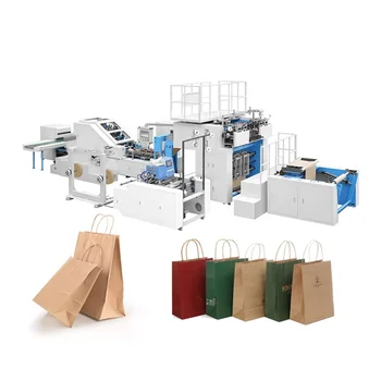  Квадратное дно Широкий выбор бумажных пакетов для хлеба Полуавтоматическая машина для хранения мешков для изготовления бумажных мешков для муки