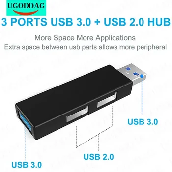 концентратор usb разветвитель один 3.0 и два 2.0 высокоскоростной адаптер Multi USB 3 Port Extensor для Macbook Ноутбук ПК Компьютерные аксессуары