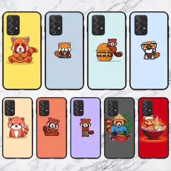 Красная панда симпатичный чехол для телефона для Samsung Galaxy A02 A12 A21 A22 A32 A41 A42 A51 A71 A72 Shell