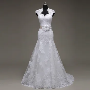 Кружевные цветы русалка свадебные платья реальная фотография высокое качество на заказ vestido de noiva