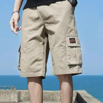 Летние шорты-карго для мужчин Повседневные шорты с несколькими карманами Уличная одежда Хип-хоп Военные тактические шорты-карго Мужские шорты мужские