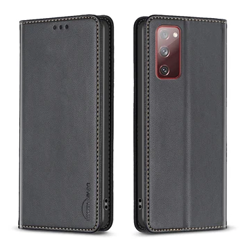 Магнитный кожаный чехол-кошелек для Samsung Galaxy S20 S21 S23 FE Чехлы S20 FE Карман для флип-карты Защитный чехол для телефона S20fe Funda