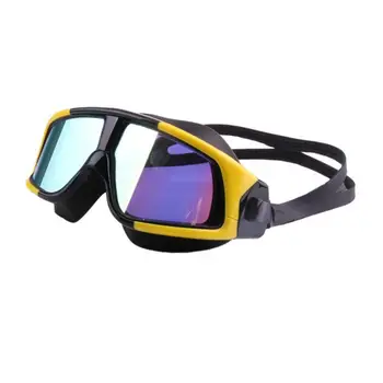 Модные очки для плавания Сильная герметизация Красочные зеркальные очки для плавания Водонепроницаемые очки для плавания в большой оправе
