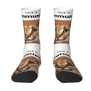 Модный принт Коммунизм Floppa Милые носки мем для женщин и мужчин эластичные летние осенние зимние носки Caracal Cat Crew
