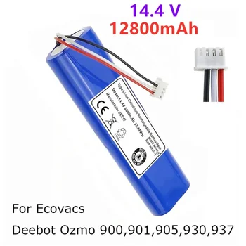 Новый 14,4 В 12800 мАч Роботизированный вакуумный аккумулятор для Ecovacs Deebot Ozmo для 900, 901, 905, 930, 937 + бесплатная доставка