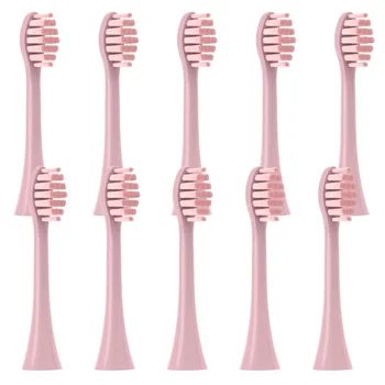  Новый тип замены для Apiyoo Moon Pink 10 шт. Головки для зубных щеток Электрические мягкие насадки DuPont Умная чистящая головка Насадка