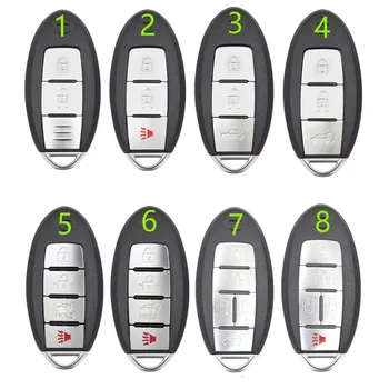 Новый чехол Smart Remote Key Shell Case 2 3 4 5 Button для Nissan Rogue Teana Sentra Versa ALTIMA MAXIMA Солнечный бесключевой доступ