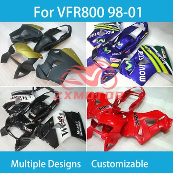 Обтекатели мотоцикла для Honda VFR800 1998 1999 2000 2001 Racing Индивидуальный комплект обтекателя VFR800 98 99 20 21