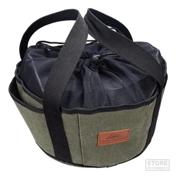  Открытый кемпинг Сумка для хранения барбекю Голландский горшок Холщовая сумка Многофункциональная сумка Аксессуары для походов