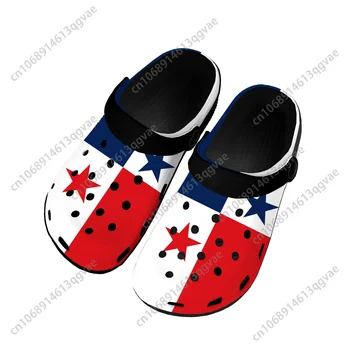 Панамский флаг Сабо для дома Изготовленные на заказ водные туфли Мужская женская Подростковая обувь Панама Сад Сабо Дышащий Пляж Дыра Тапочки