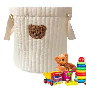  Подгузник Кэдди Органайзер Симпатичный хлопковый медведь Корзина для подгузников Хранение Baby Caddy Детская вместительность большой емкости Складной подгузник Caddy для