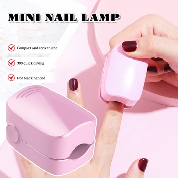 Портативная УФ / светодиодная лампа для ногтей Быстросохнущий аппарат для фототерапии ногтей Тип зажима Nail Beauty Light Машина для сушки ногтей Инструмент для дизайна ногтей