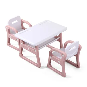  Регулируемая мебель для детского сада Пластиковый стол Регулируемый стол и стул для учебы детей и студентов