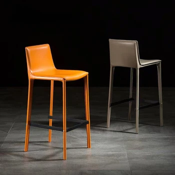 Роскошный дизайн Барные стулья Высокие табуреты Бытовые минималистичные барные стулья со спинкой Расслабляющий прием Домашняя мебель Cadeiras WZ50BC