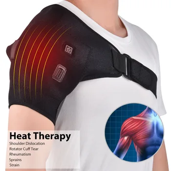 С электрическим подогревом Плечевые ремни Подушечки для горячего компресса плеч с регулируемой температурой Плечевой бандаж Дышащий плечевой бандаж