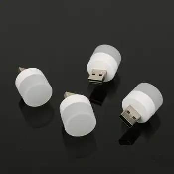  светодиодная лампа Мини Ночник USB Штепсельная лампа Зарядка Power Bank Зарядка USB Книжные фонари Маленькие круглые лампы для чтения