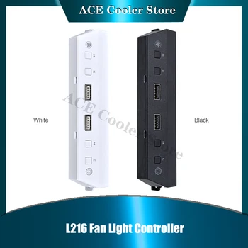 Светодиодный контроллер вентилятора компьютера для корпуса Lian Li L216, 2X интерфейса USB 3.0, черный/белый, L216-1X / L216-1W