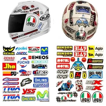 Светоотражающие наклейки на мотоцикл Наклейки на шлем Графика Ламинированный набор для мотоцикла Vespa Honda Ducati Suzuki Piaggio BMW