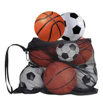 сетчатая сумка на шнурке Портативные футбольные спортивные мячи Сумки для хранения Баскетбол на открытом воздухе Многофункциональный органайзер для хранения
