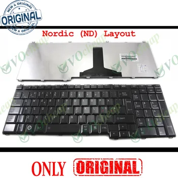 Скандинавская скандинавская клавиатура для ноутбука Toshiba Satellite A500 P205 P300 P305 P505 L350 L355 L500 L510 L515 L535 L582 G50 ND