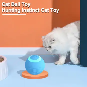  Скука Кошка Игрушка USB Перезаряжаемый мяч для домашних животных Интеллектуальный обход препятствий Стимулировать охоту Устойчивый к укусам для кошек