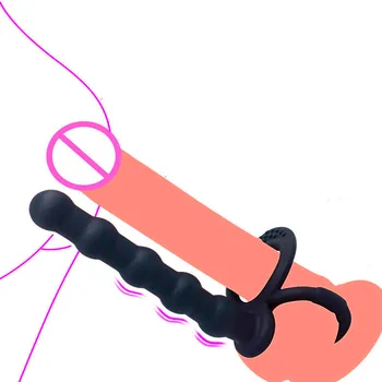 страпон фаллоимитатор анальная пробка эротический массажер простаты секс-игрушки для мужчин Пары Гей Секс Шоп Анальные Бусины Инструменты для взрослых Веселье 18+ БДСМ