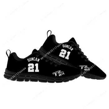 Тим Дункан NO 21 баскетбол спортивная обувь мужские женские подростки дети детские кроссовки высокое качество повседневные кроссовки на заказ