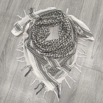 Хлопок Куфия Тактика Пустынный шарф Обертывание Шемаг Голова Шея Арабский шарф унисекс Арабский Шемаг Куфия Палестинский шарф