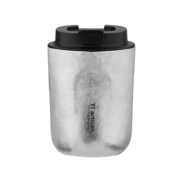  чашка для воды Кофейная кружка 1 шт. 240 мл титановая вакуумная изоляция моющаяся с откидной крышкой Прочный и практичный Высокая производительность