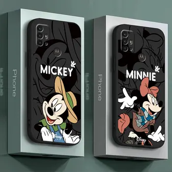 чехол для телефона Motorola Moto G22 G51 G200 5G G71 G53 G73 G50 G60 G60s G31 G32 G52 G72 G30 Disney Cute Mickey TPU Мягкая обложка