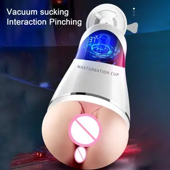 Электрическая чашка для мастурбации Полностью автоматическая чашка для мастурбации Мужская мастурбация Секс-товары Устройство для тренировки пениса Игрушки
